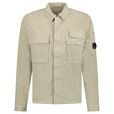 CP Company Organic Gabardine Utility Lens Shirt in Beige - Boinclo - Outlet Sale Under Retail