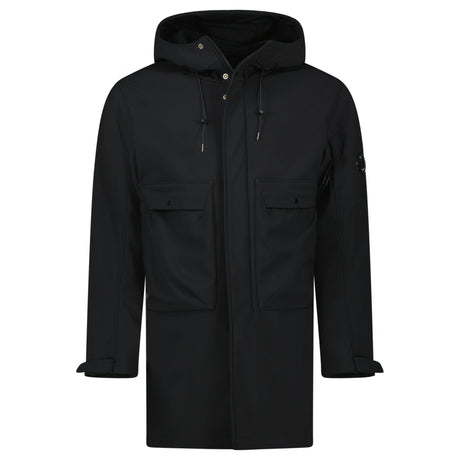 CP Company Shell - R Hooded Lens Parka Jacket Black - Boinclo - Outlet Sale Under Retail
