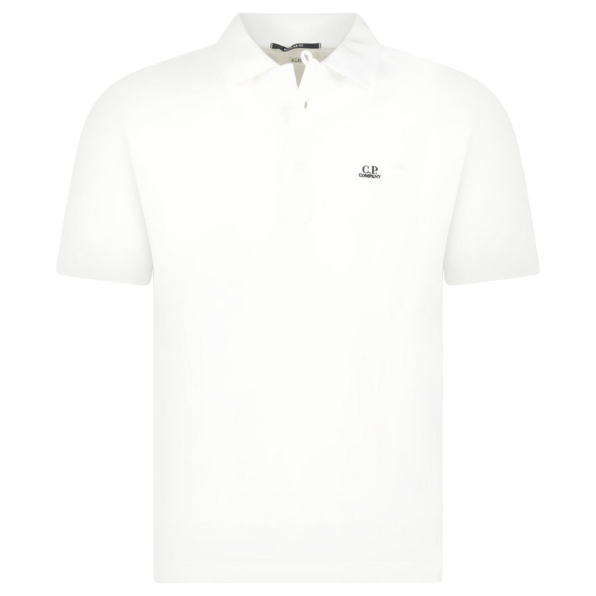 CP Company Short Sleeve Jersey 1020 Polo - Shirt White - Boinclo - Outlet Sale Under Retail