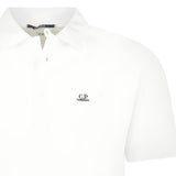 CP Company Short Sleeve Jersey 1020 Polo - Shirt White - Boinclo - Outlet Sale Under Retail