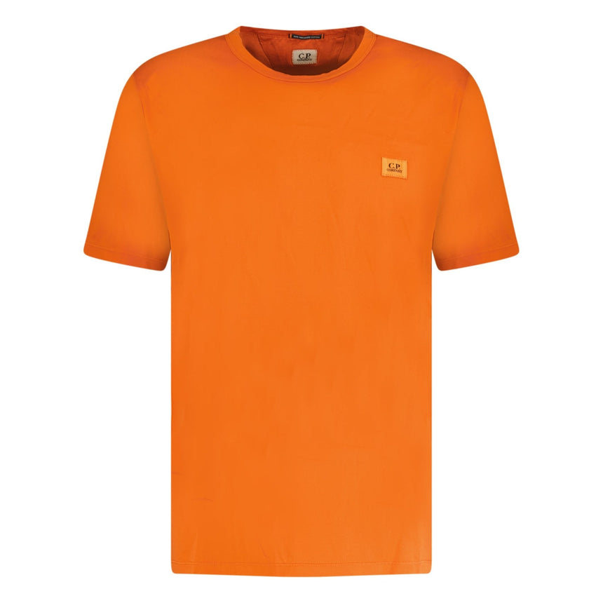 CP Company Small Stitched Logo T - Shirt Orange - Boinclo ltd - Outlet Sale Under Retail