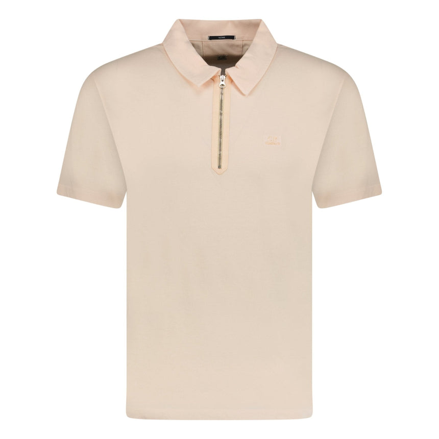 CP Company Tacting Piquet Zip Polo - Shirt Pink - Boinclo ltd - Outlet Sale Under Retail