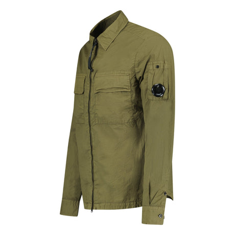 CP Company Taylon-L Lens Chrome Zip-Up Jacket Khaki - Boinclo ltd - Outlet Sale Under Retail