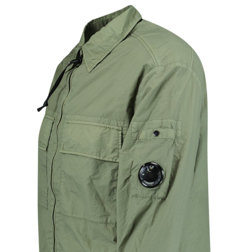 CP Company Taylon - L Lens Chrome Zip - Up Jacket Sage Green - Boinclo ltd - Outlet Sale Under Retail