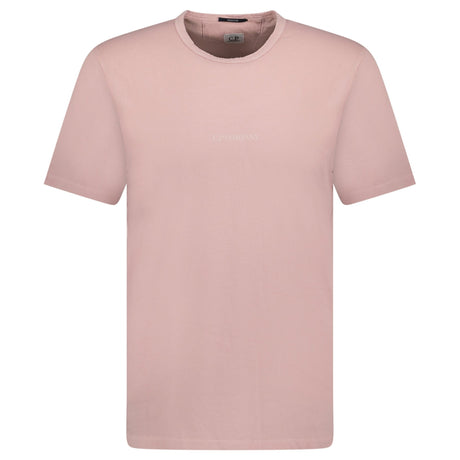 CP Company Writing Logo T-Shirt Pink - Boinclo - Outlet Sale Under Retail