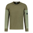 CP Company Zip Pocket Arm Lens Sweatshirt Khaki - Boinclo ltd - Outlet Sale Under Retail