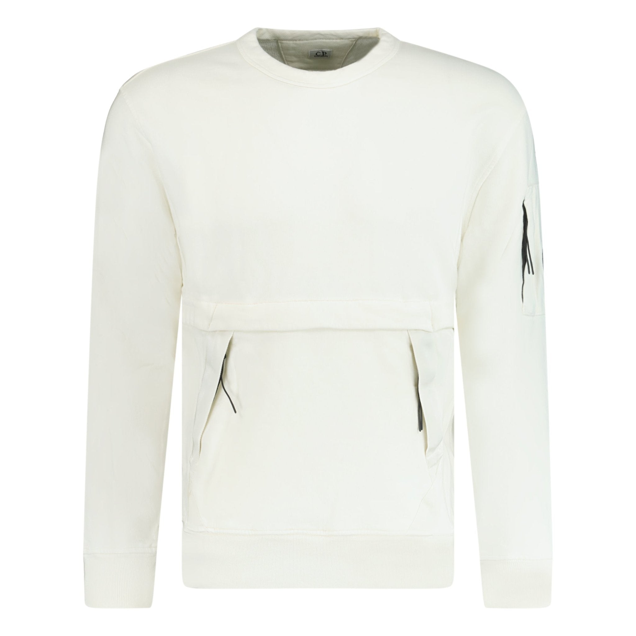 CP Company Zip Pocket Lens Sweatshirt White Outlet Sale Always Under Retail Boinclo EU