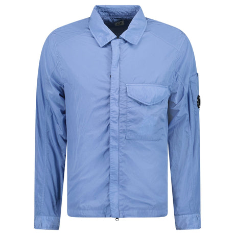 CP Company Zip - Up Chrome - R Pocket Overshirt Light Blue - Boinclo - Outlet Sale Under Retail