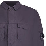 Stretch Gabardine Overshirt Navy