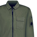 Zip 'Gabardine' Overshirt Khaki