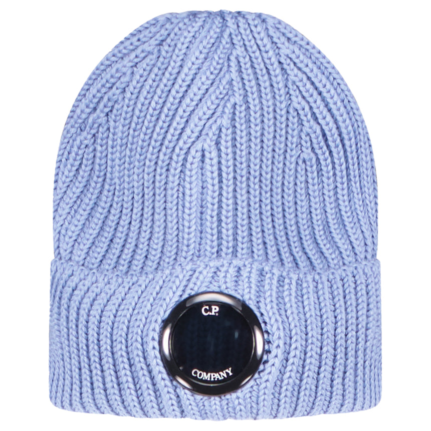 Lens Wool Beanie Blue