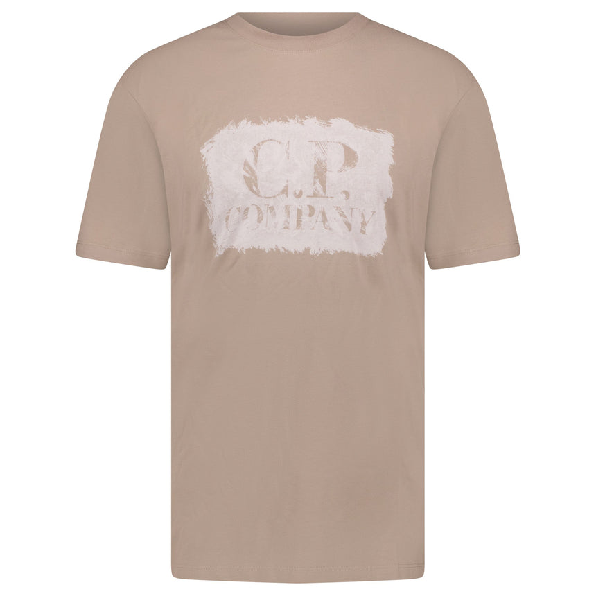 T-Shirt Front Logo Beige