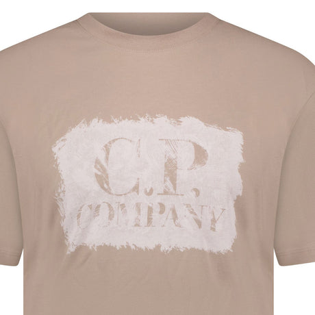 T-Shirt Front Logo Beige