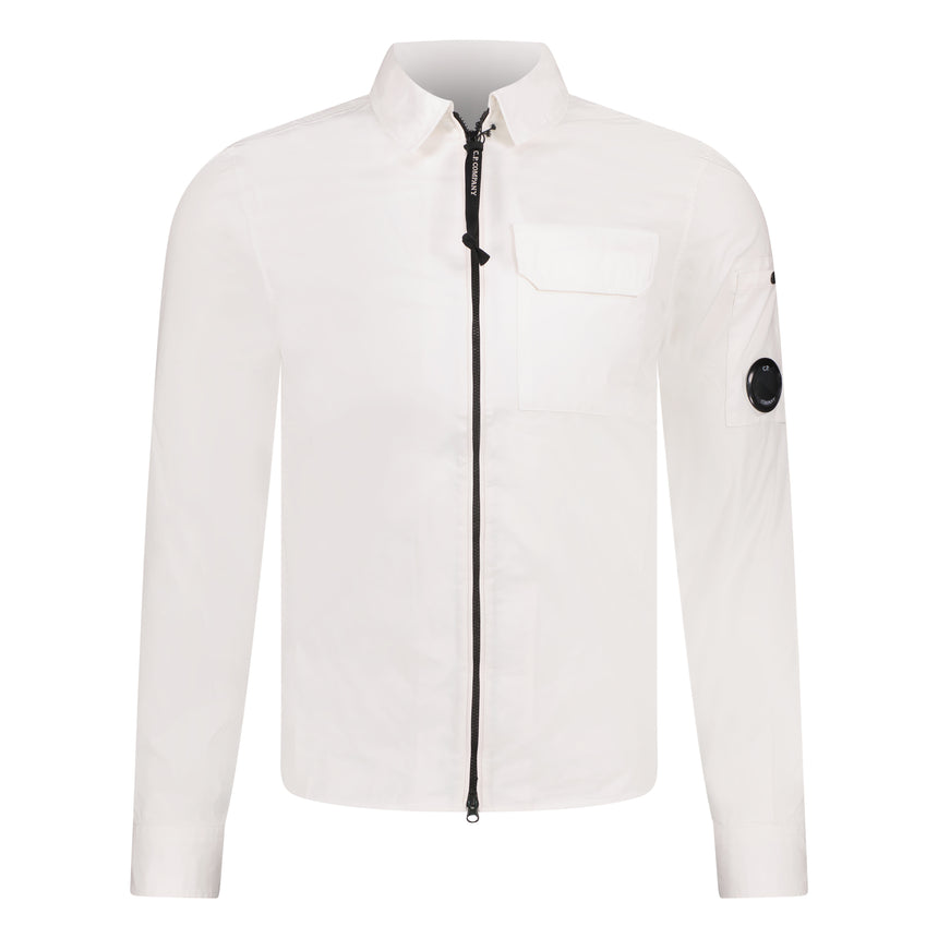 Lens Pocket Overshirt White