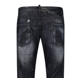 DSquared2 'Cool Guy' Print Logo Slim Fit Jeans Black - Boinclo ltd - Outlet Sale Under Retail