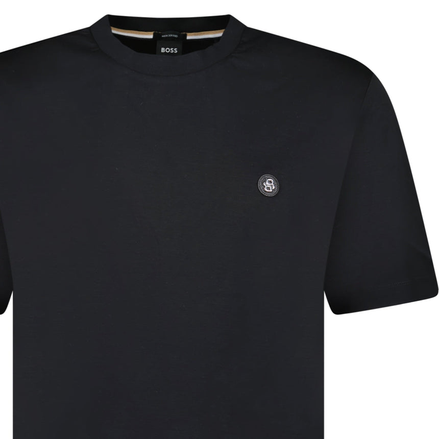 Hugo Boss Black Rubberised Logo T-Shirt Black - Boinclo - Outlet Sale Under Retail