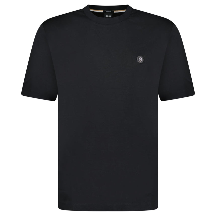 Hugo Boss Black Rubberised Logo T-Shirt Black - Boinclo - Outlet Sale Under Retail