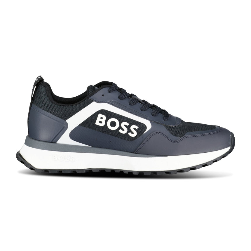 Hugo Boss Boss Logo 'Jonah' Trainers Navy Blue - Boinclo - Outlet Sale Under Retail