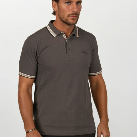 Hugo Boss Paddy Polo Shirt Dark Grey - Boinclo - Outlet Sale Under Retail