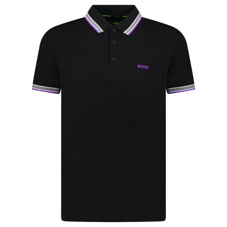 Hugo Boss Paddy Polo Shirt Purple & Black - Boinclo - Outlet Sale Under Retail