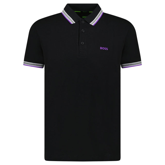 Hugo Boss Paddy Polo Shirt Purple & Black - Boinclo - Outlet Sale Under Retail