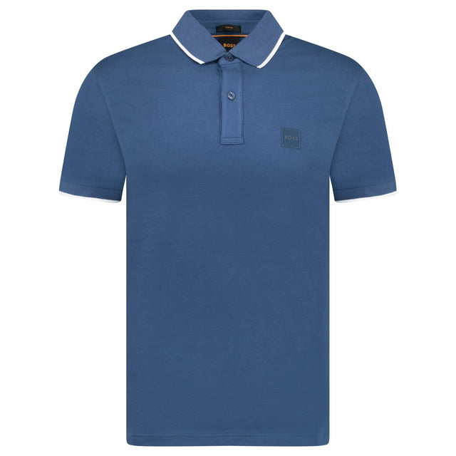 Hugo Boss Passertip Polo T-Shirt in Dark Blue - Boinclo - Outlet Sale Under Retail