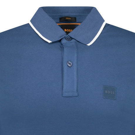Hugo Boss Passertip Polo T-Shirt in Dark Blue - Boinclo - Outlet Sale Under Retail