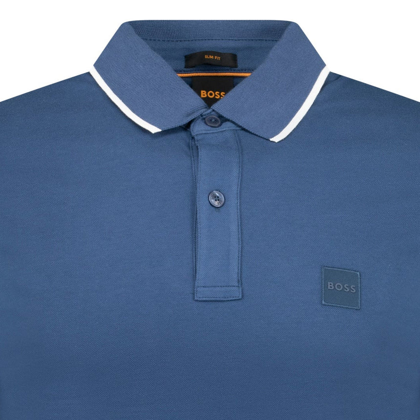 Hugo Boss Passertip Polo T-Shirt in Dark Blue - Boinclo - Outlet Sale Under Retail