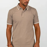 Hugo Boss Passertip Polo T-Shirt in Grey - Boinclo - Outlet Sale Under Retail