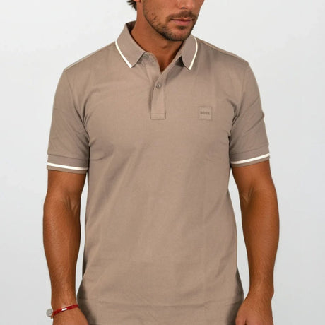 Hugo Boss Passertip Polo T-Shirt in Grey - Boinclo - Outlet Sale Under Retail