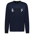 Hugo Boss Salbo Mirror Crewneck Sweatshirt Navy - Boinclo - Outlet Sale Under Retail