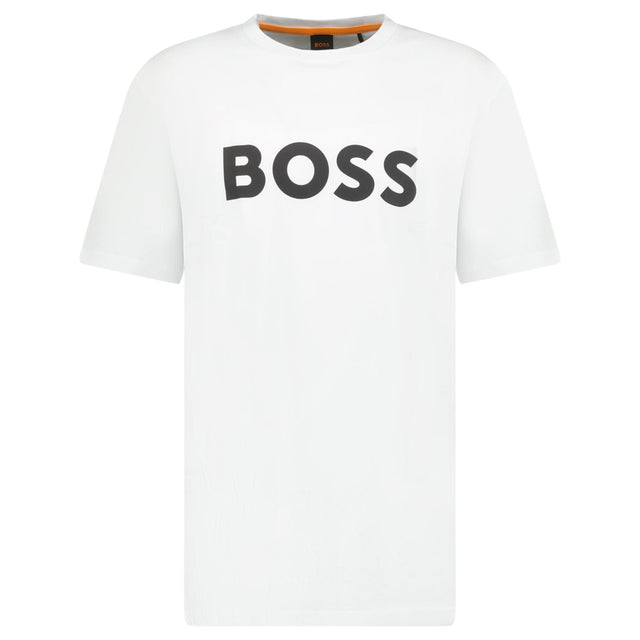 Hugo Boss Thinking 1 Logo T-Shirt in White - Boinclo - Outlet Sale Under Retail