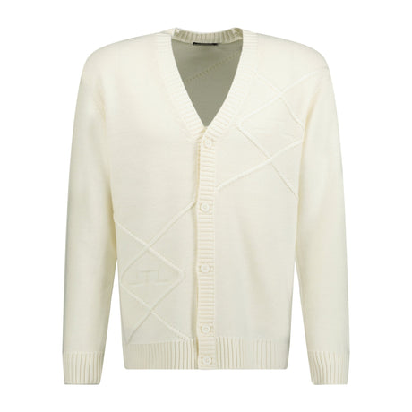 J.Lindeberg Clarke Knitted Golf Cardigan - White - Boinclo ltd - Outlet Sale Under Retail