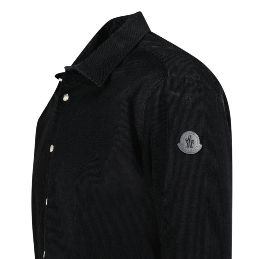 Moncler 'Camicia' Logo Overshirt Black - Boinclo - Outlet Sale Under Retail