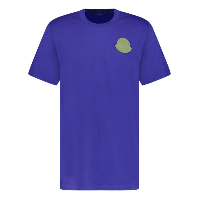 Moncler Chest Badge T - Shirt Blue - Boinclo - Outlet Sale Under Retail