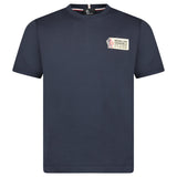 Moncler Grenoble Embroidery Stamp T-Shirt Navy - Boinclo - Outlet Sale Under Retail