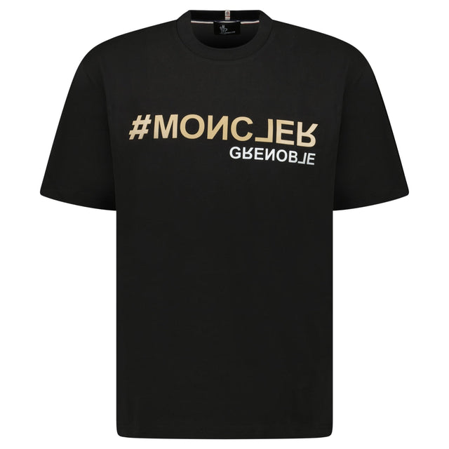 Moncler Grenoble Logo Print T-Shirt Black - Boinclo - Outlet Sale Under Retail