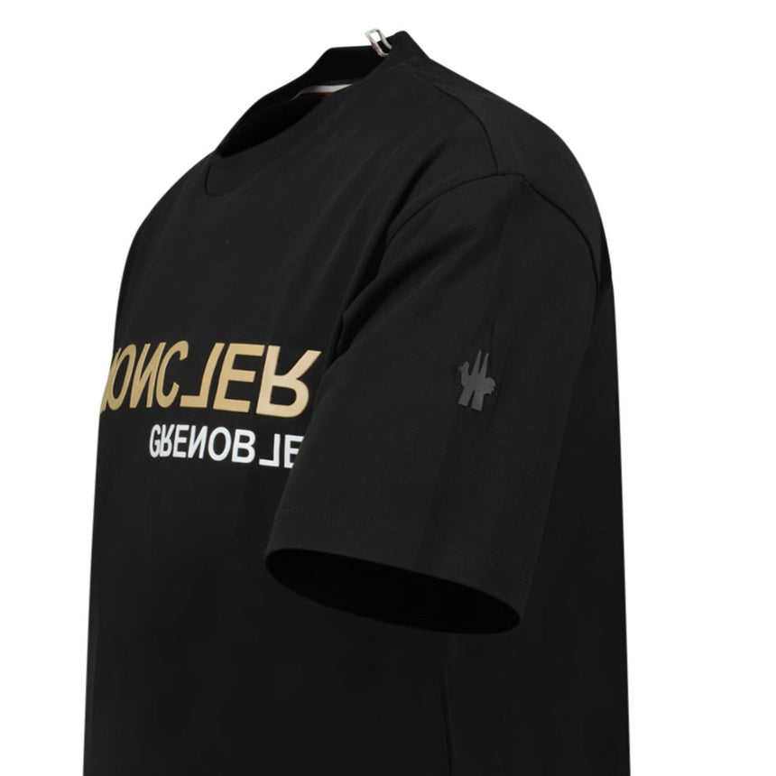 Moncler Grenoble Logo Print T-Shirt Black - Boinclo - Outlet Sale Under Retail