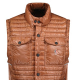 Moncler Grenoble 'Ollon' Fabric Gilet Brown - Boinclo - Outlet Sale Under Retail