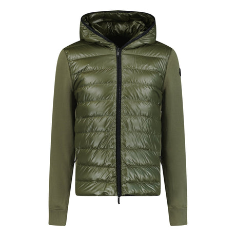 Moncler Hybrid 'Cardigan Tricot' Zip Down Ghost Logo Jacket Khaki - Boinclo ltd - Outlet Sale Under Retail