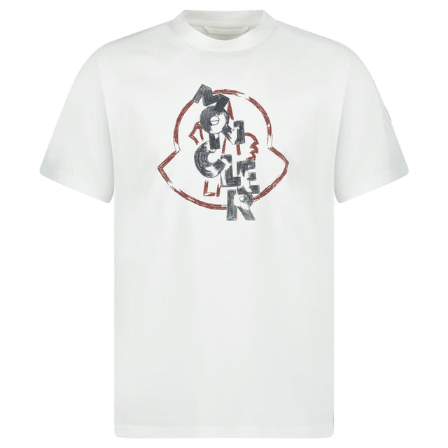 Moncler Logo Print T-Shirt White - Boinclo - Outlet Sale Under Retail