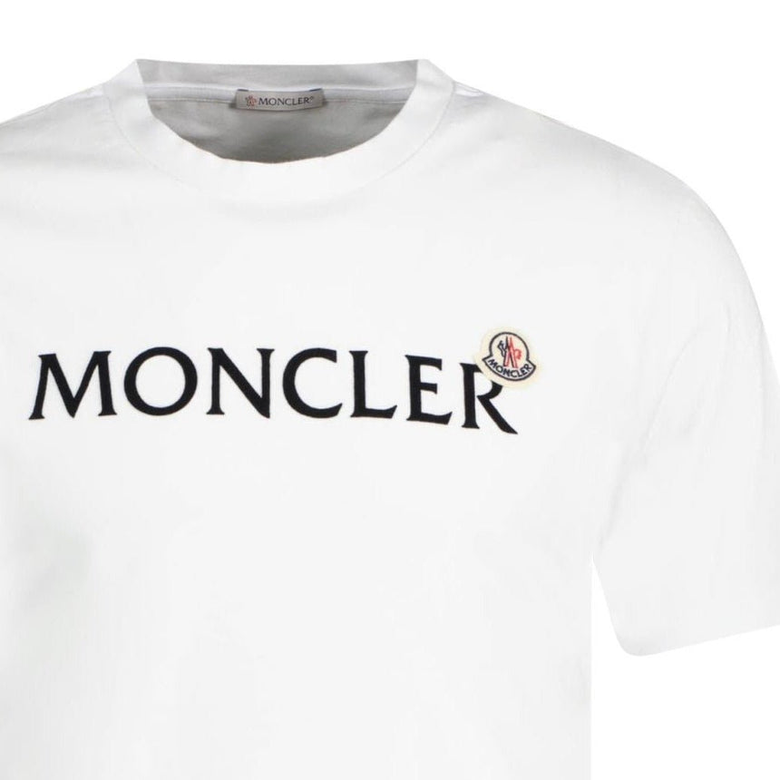 Moncler Logo Printed T-Shirt White - Boinclo - Outlet Sale Under Retail