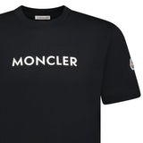 Moncler Rubber Logo Printed T-Shirt Black - Boinclo - Outlet Sale Under Retail