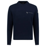 Moncler Wool & Cashmere Jumper Navy - Boinclo - Outlet Sale Under Retail
