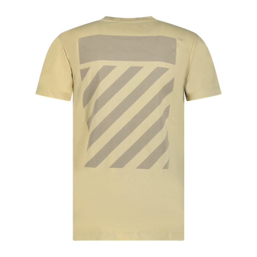 Off-White Diagonal Logo T-shirt Sand - Boinclo ltd - Outlet Sale Under Retail