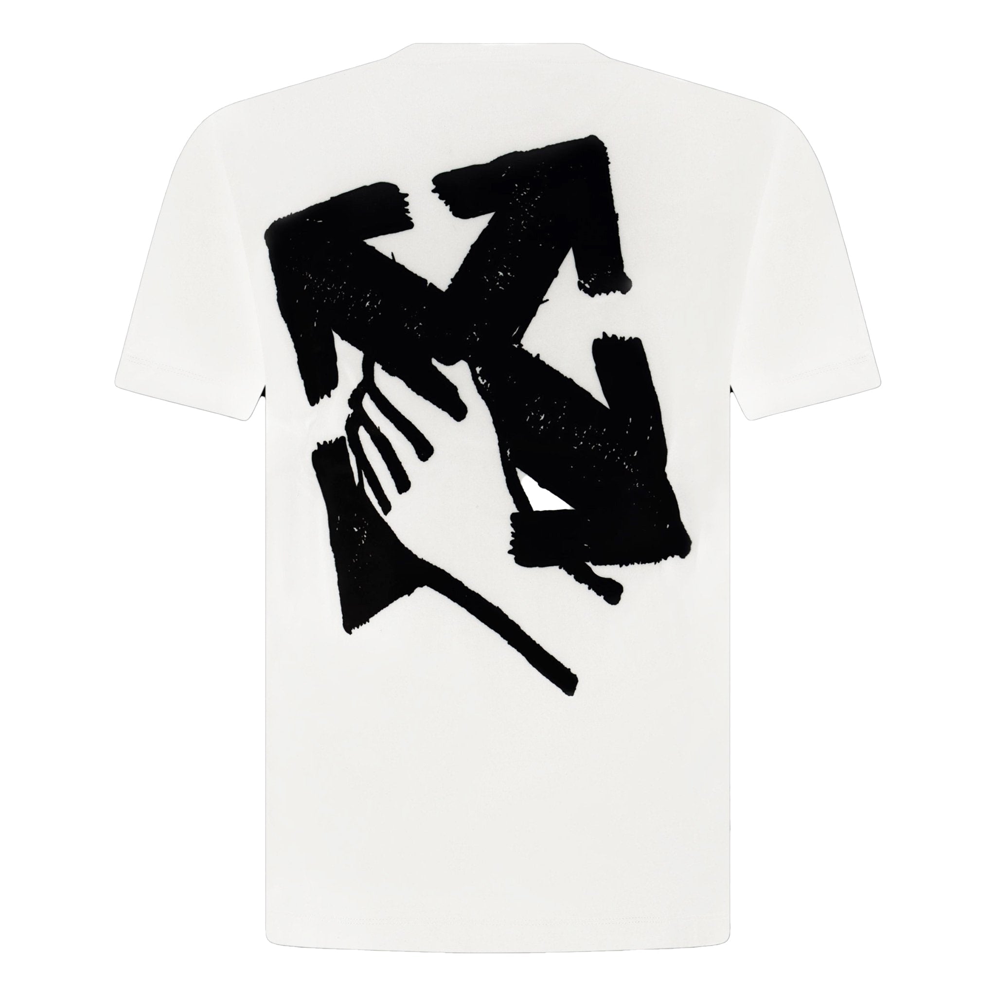 Color variation of Hand Arrow Print Design T-Shirt White