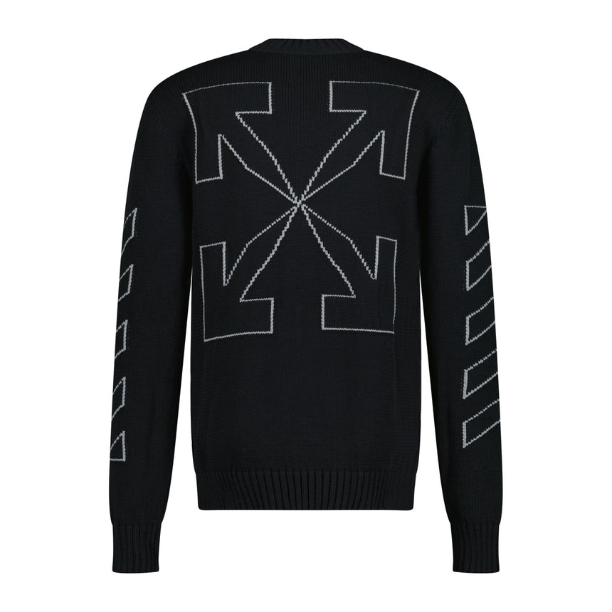 Off-White Knitted Jumper Black - Boinclo ltd - Outlet Sale Under Retail