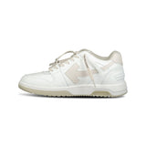 Off-White Out Of Office Calf Leather Trainer White & Beige - Boinclo ltd - Outlet Sale Under Retail