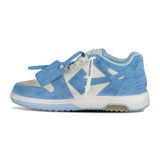 OFF-WHITE OUT OF OFFICE LOW VINTAGE DISTRESSED BLUE TRAINERS - Boinclo ltd - Outlet Sale Under Retail