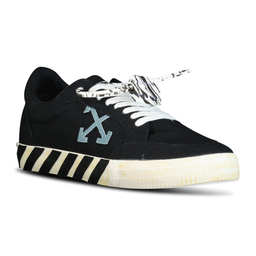 Off-White Vulcanized Low Top Trainers Black & Blue - Boinclo ltd - Outlet Sale Under Retail